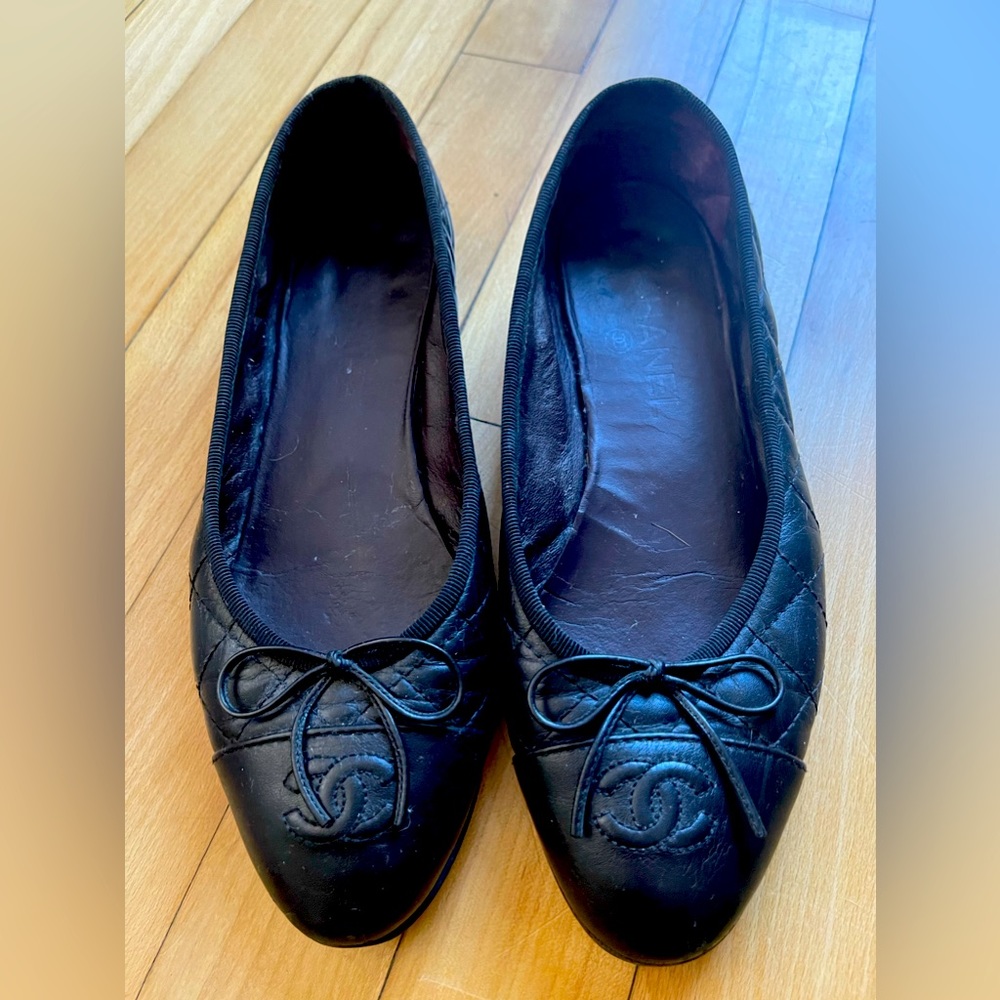 Chanel Quilted Ballet Flats